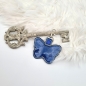 Preview: Taschenanhänger / Taschenbaumler Schmetterling blau/hellblau